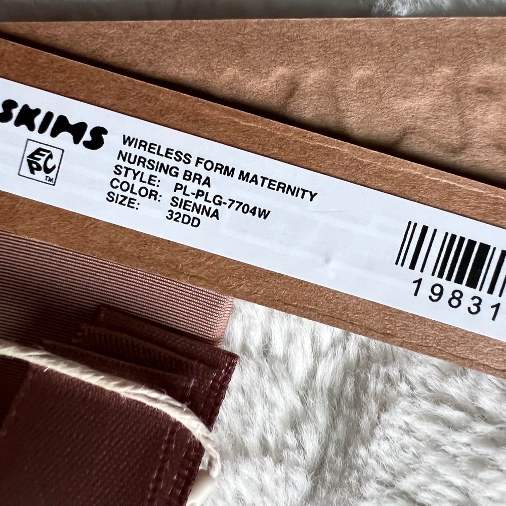 Skims Wireless Form Maternity Nursing Bra Sienna PL-PLG-7704W Size 32DD New - Picture 7 of 10